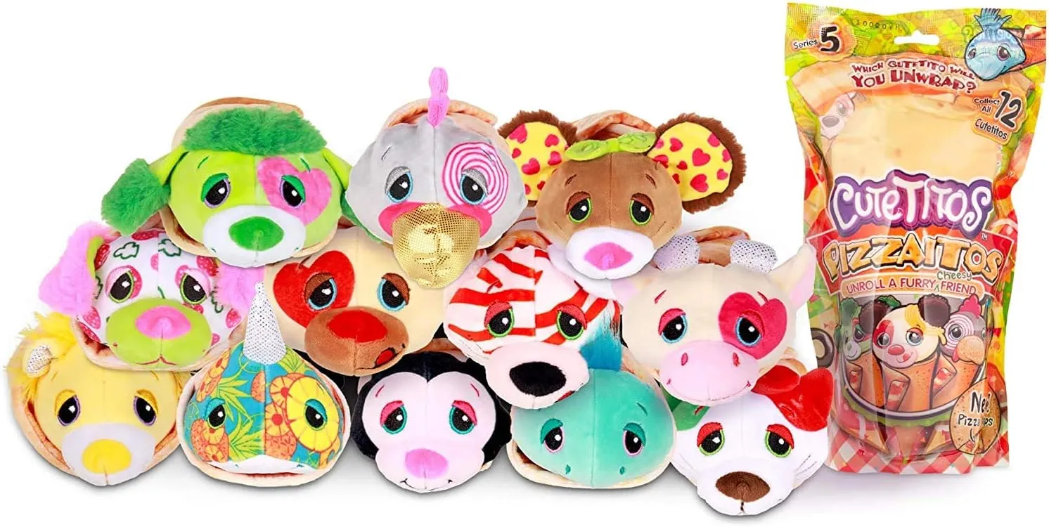 Cutetitos Pizzaitos - Surprise Stuffed Animals - Collectible Pizza Plush - Ages 3  - Series 5