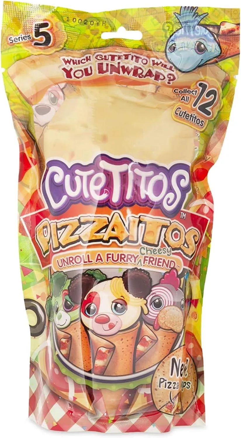 Cutetitos Pizzaitos - Surprise Stuffed Animals - Collectible Pizza Plush - Ages 3  - Series 5