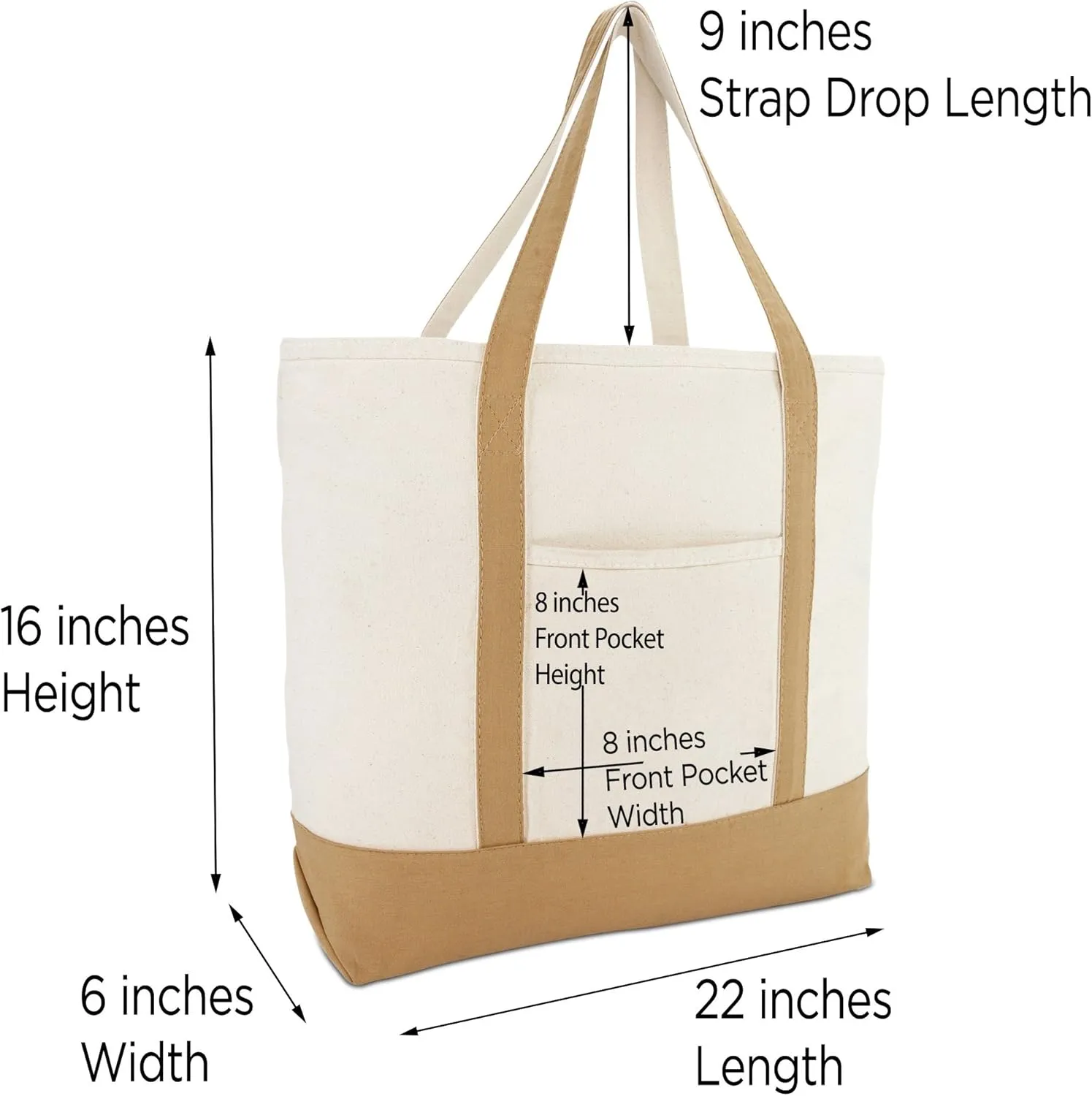 DALIX Tote Bag Satchel Shoulder Bags for Women Beach Totes Brown Ballent A - Z