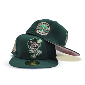 dark Green Detroit Tigers Pink Bottom Tiger Stadium Side Patch New Era 59Fifty Fitted