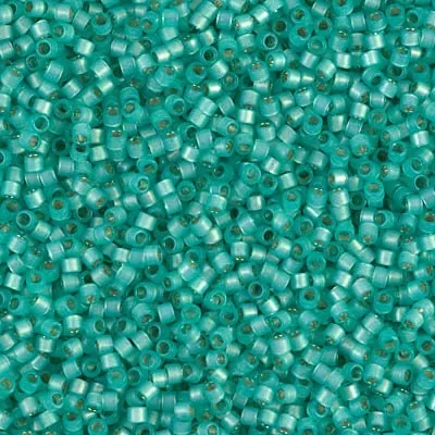 DB 627, Silver Lined Mint Green Alabaster - Miyuki Delica Beads - Size 11 - 5 grams - Japanese Cylinder Seed Beads - Retail & Wholesale