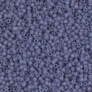 DB 799, Dyed Matte Opaque Dark Lavender - Miyuki Delica Beads - Size 11 - 5 grams - Japanese Cylinder Seed Beads - Retail & Wholesale