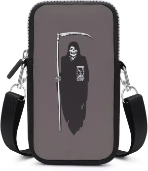 Death Scythe Grim Reaper Phone Bag Waterproof Phone Crossbody Bag Purse Mini Smartphone Wallet Bag
