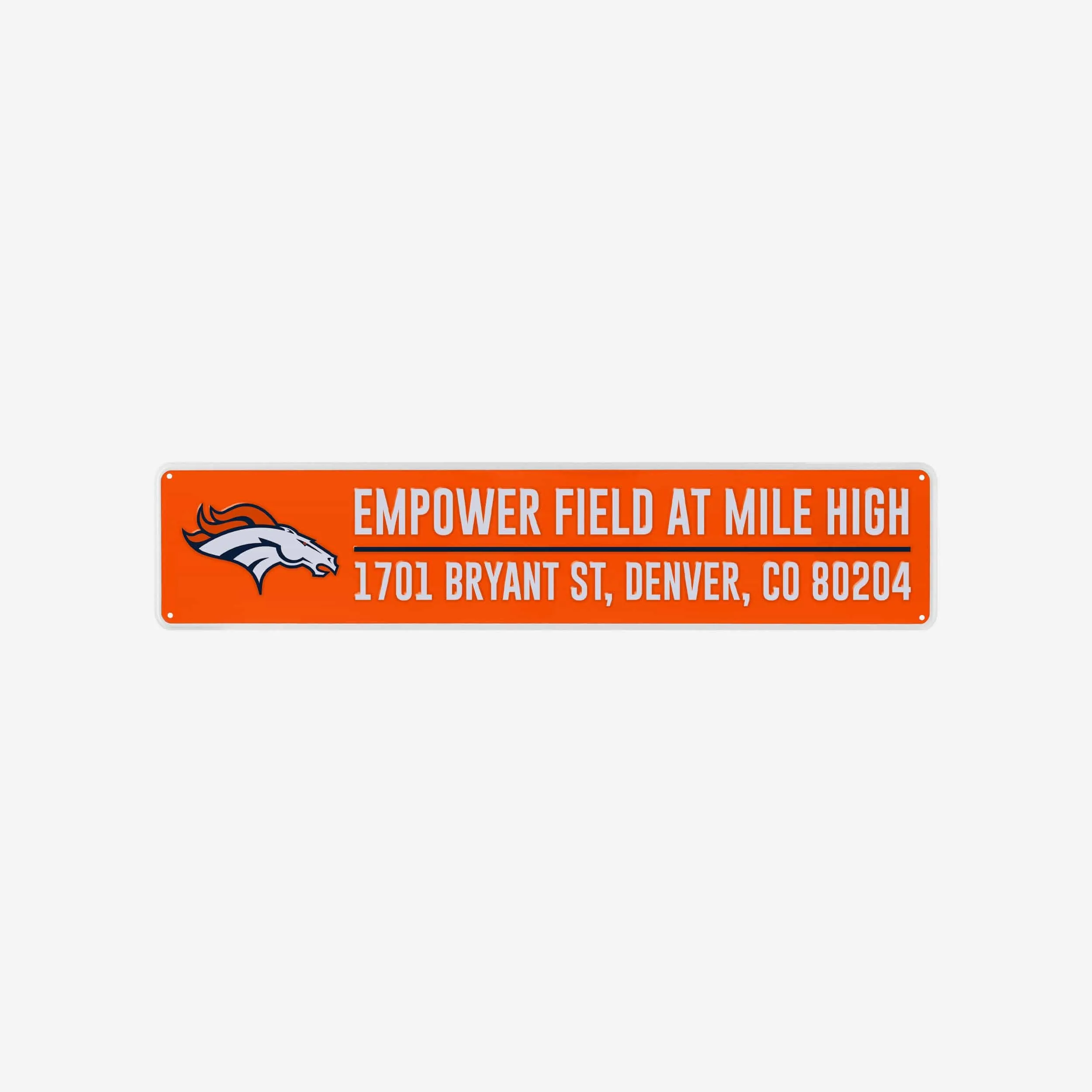 Denver Broncos Stadium Street Sign