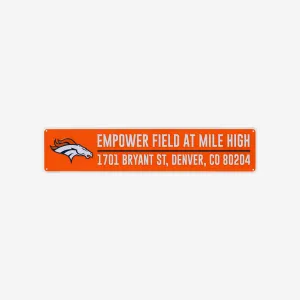 Denver Broncos Stadium Street Sign