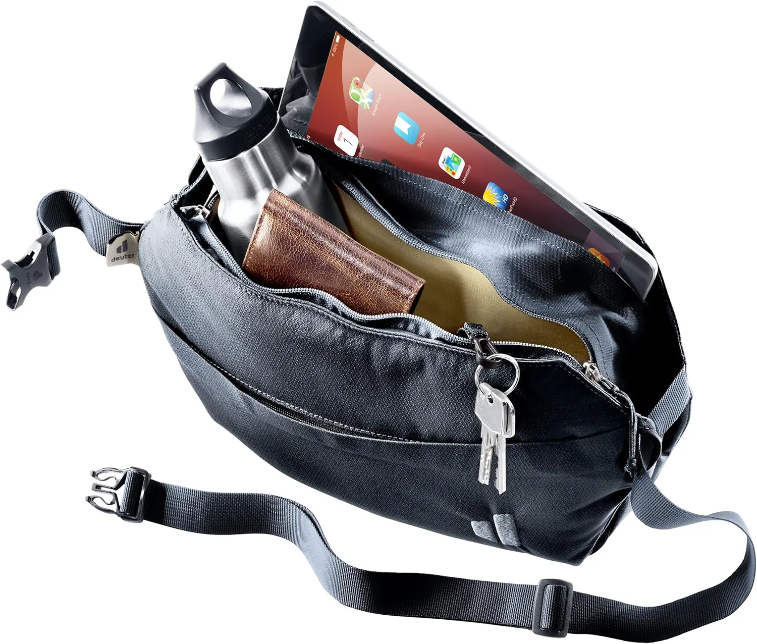 Deuter Passway 4 1 Crossbody Lifestyle 5 Liter Hip Bag/Fanny Pack with Expandable Volume for Travel & Everyday