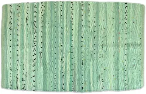 DII Chindi Home Collection Handwoven Multicolor Area Rag Rug, 20x31.5, Mint Green