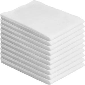 Disposable Bath Towels, 50 Pcs White Disposable Guest Towels 25.6” x 11.8”, Health and Safety, Spa and Salon Quality Softness, Hair Face Body Use