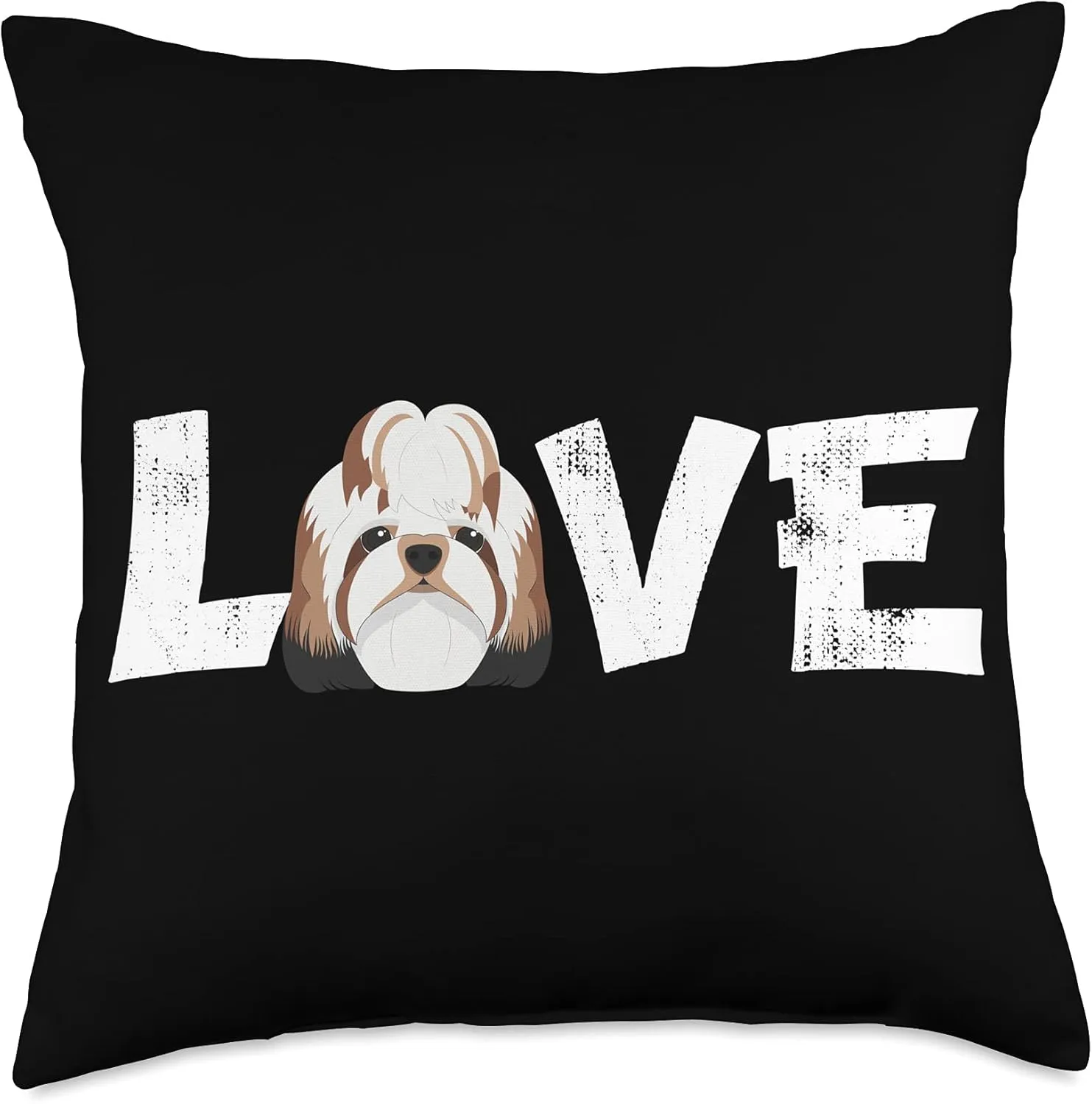 Dog Mom Dog Dad Shih Zhu Dog Pet Lover Throw Pillow