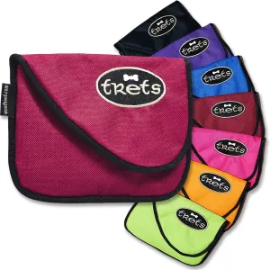 Dog Treat Pouch, Burgundy Training Treat Pouch - Clip On Dog Treat Holder, Innovative No Spill Design, Magnetic Flap, Expandable Gusset, Made of Durable Nylon, Machine Washable