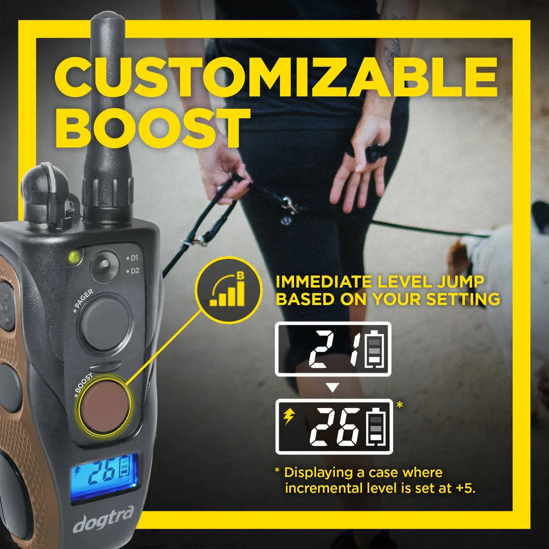 Dogtra ARC HANDSFREE Plus Boost and Lock Remote Dog Training E-Collar | Waterproof