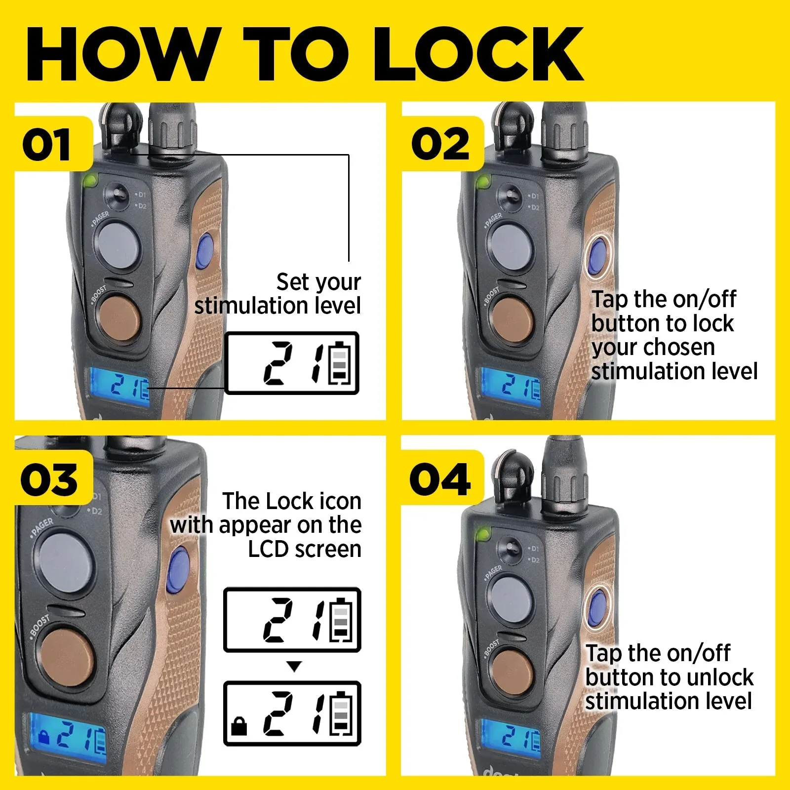 Dogtra ARC HANDSFREE Plus Boost and Lock Remote Dog Training E-Collar | Waterproof