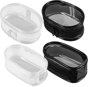 Doll Carrying Bag Set 4pcs PVC Doll Storage Bags for Outdoor Display and Storage