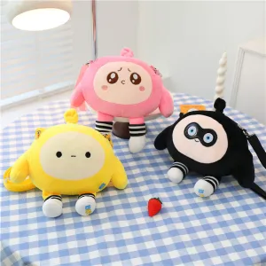 Doll Cartoon Heart Egg Puff Party Crossbody Bags