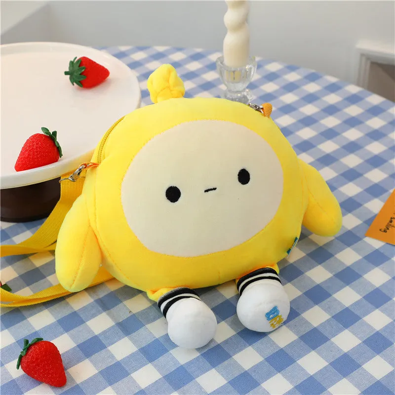 Doll Cartoon Heart Egg Puff Party Crossbody Bags
