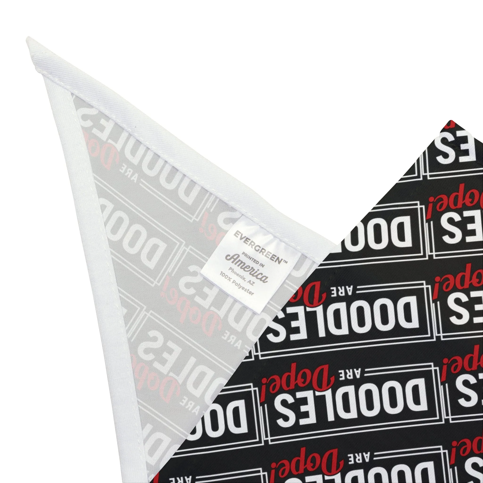 Doodles Are Dope Dog Bandana - Black