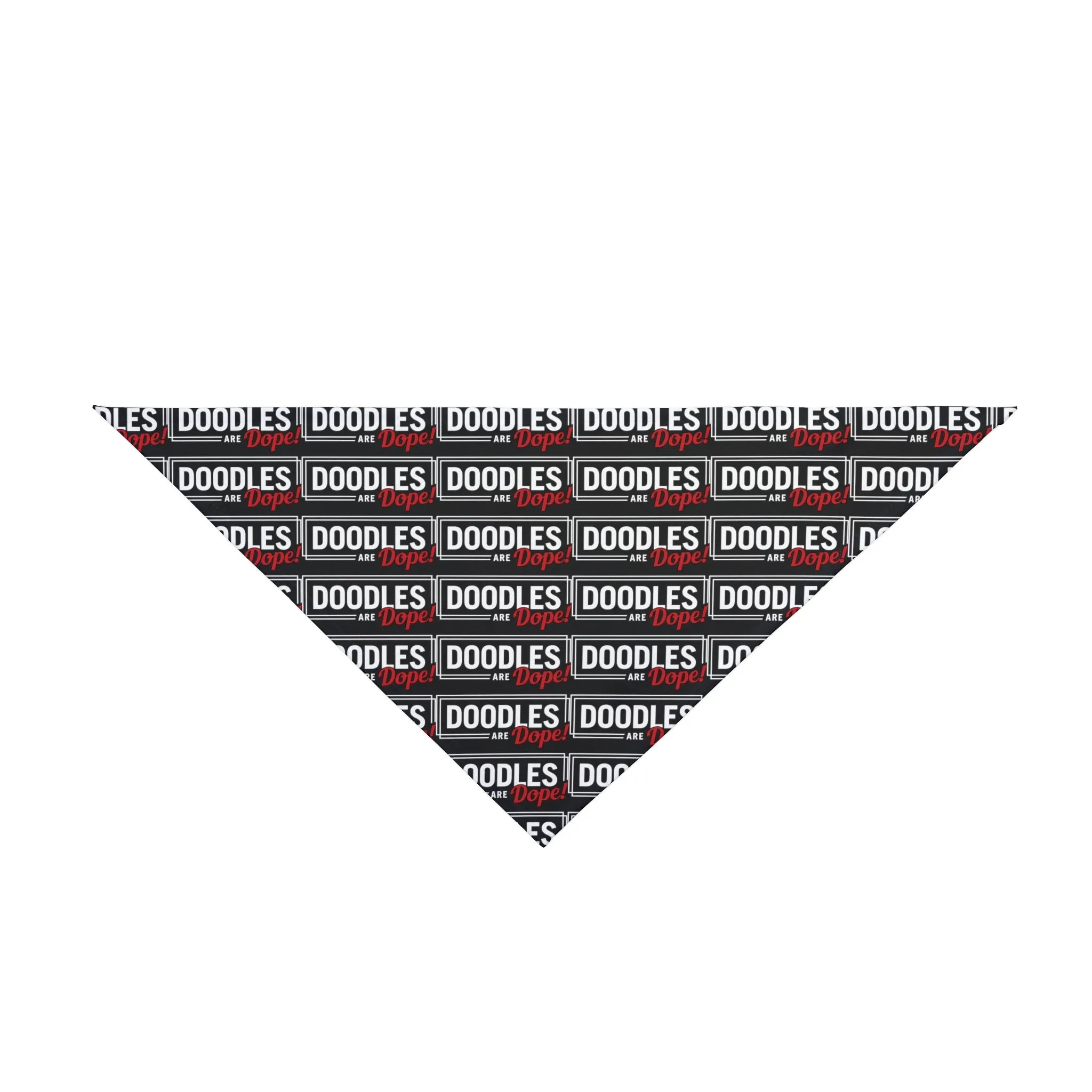 Doodles Are Dope Dog Bandana - Black
