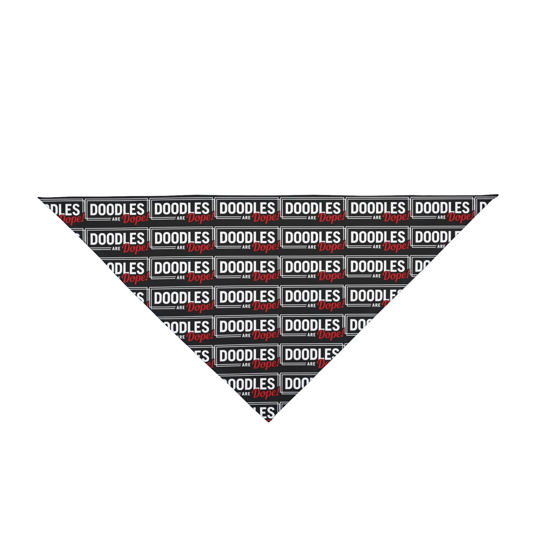 Doodles Are Dope Dog Bandana - Black