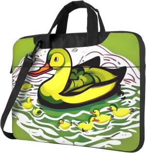 Duck Flock Game Laptop Shoulder Bag, Ultra Slim And Portable, With Padded Shoulder Strap And Handleã€‚