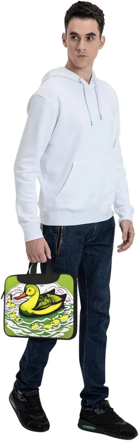 Duck Flock Game Laptop Shoulder Bag, Ultra Slim And Portable, With Padded Shoulder Strap And Handleã€‚