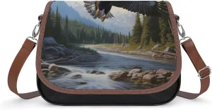 Eagle Hawk Fashion Crossbody Bags Purses for Women Funny Printing Shoulder Handbags Gifts