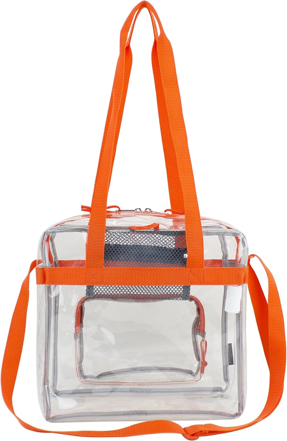 Eastsport Clear Bag Stadium Approved Tote Crossbody Shoulder Messenger Strap for Sports Concert Work Events See Through