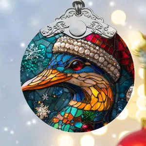 Eider Christmas Ornament - Cute Christmas Decorations - Eider Xmas Home Decor - Christmas Hanging Ornament - Eider Xmas Ornament Gifts for Animals Lovers
