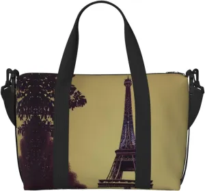 Eiffel Tower Paris Duffel Bags for Traveling, Lightweight Personal Item Travel Bags for Women, Gym Bags for Men
