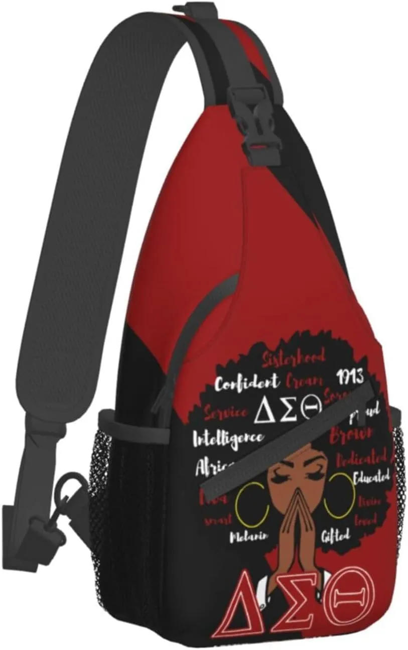 Elephant Logo Sorority Sling Bag Crossbody Travel Hiking Chest Backpack Shoulder Daypack For Women