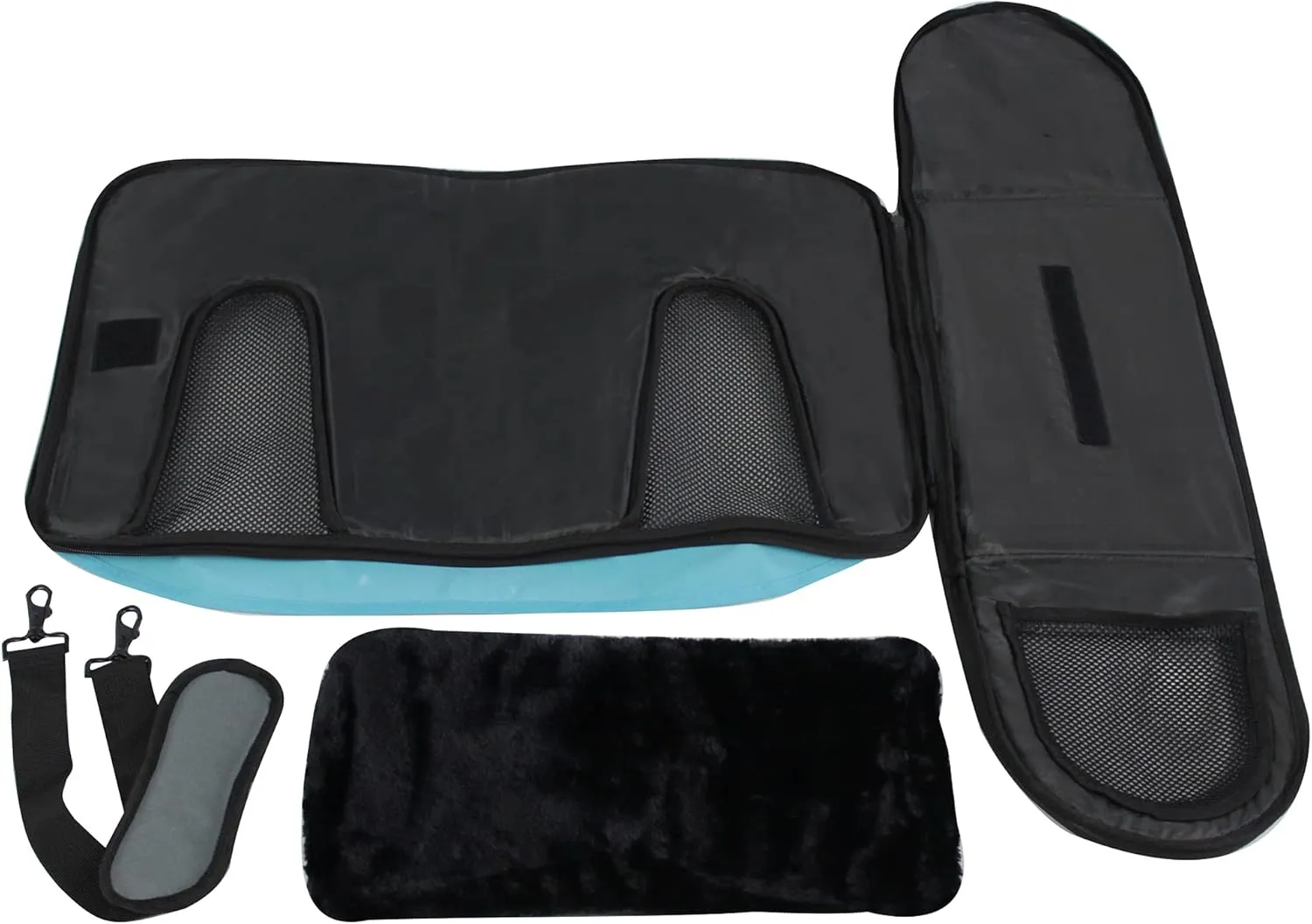 EliteField Deluxe Soft Pet Carrier (3 Year Warranty, Airline Approved), Multiple Sizes and Colors Available (18" L x 10" W x 11" H, Sky Blue Gray)