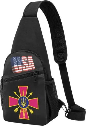 Emblem of The Special Operations Forces of Ukraine，Fashion One-Shoulder Bag，Anti-Theft Crossbody Shoulder Chest Bag