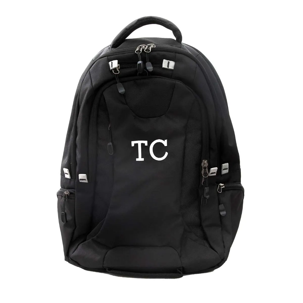 Embroidered 15” Laptop Backpack Black