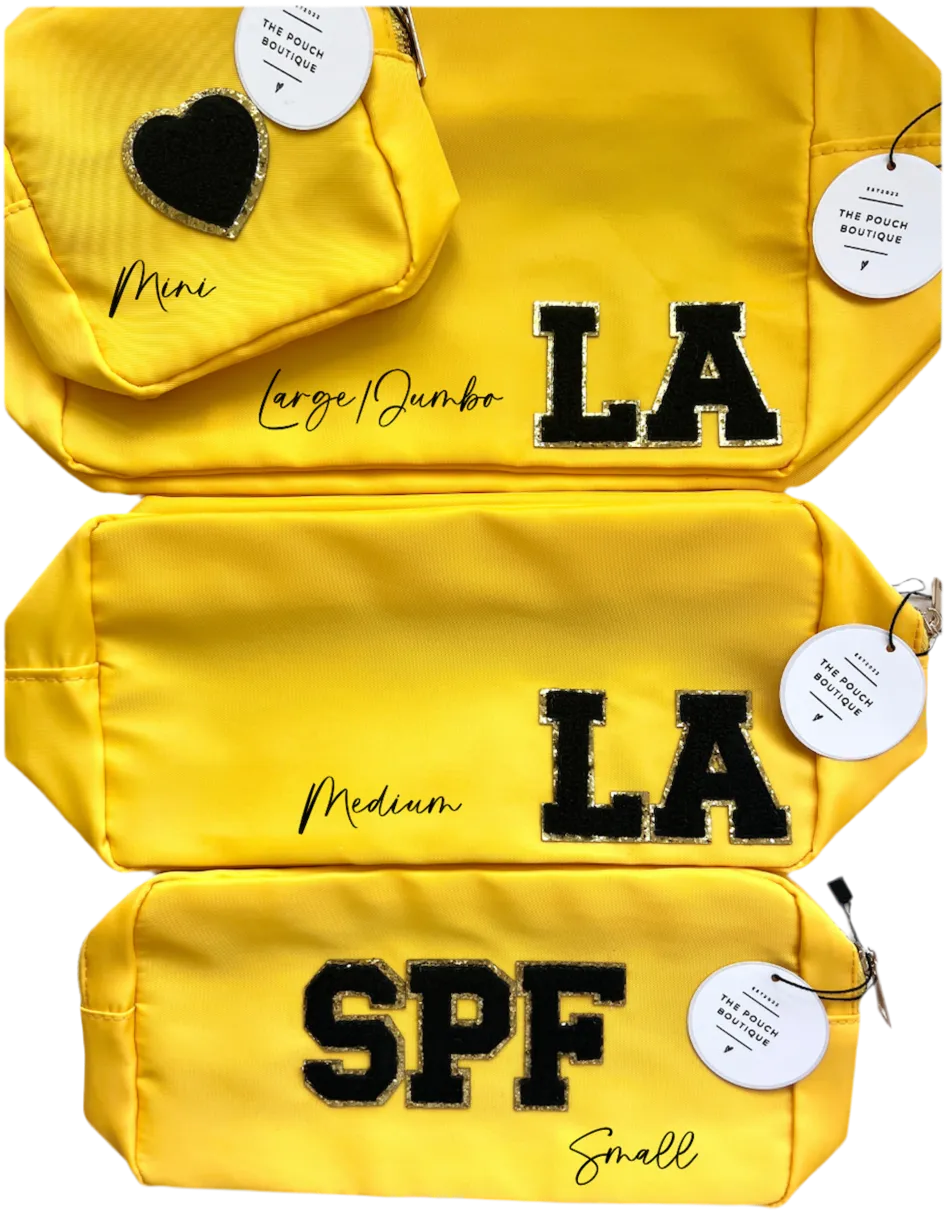 Embroidered Medium Pouch with motifs
