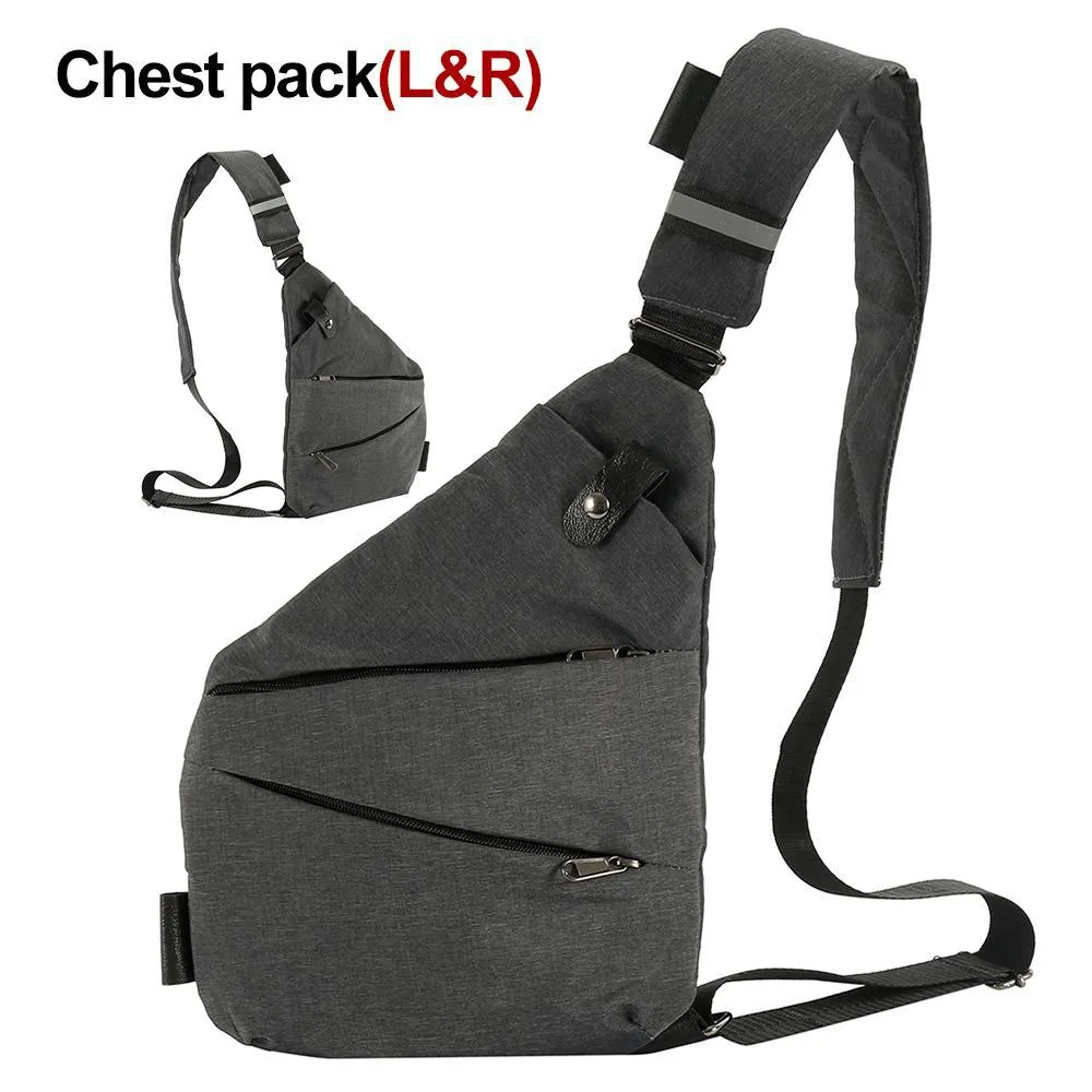Ergonomic Crossbody Bag for Men and Women - Great for Wheelchair Users - Anti Theft