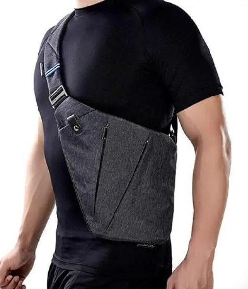 Ergonomic Crossbody Bag for Men and Women - Great for Wheelchair Users - Anti Theft