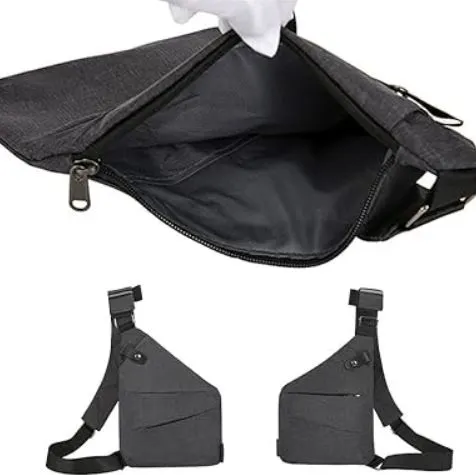 Ergonomic Crossbody Bag for Men and Women - Great for Wheelchair Users - Anti Theft