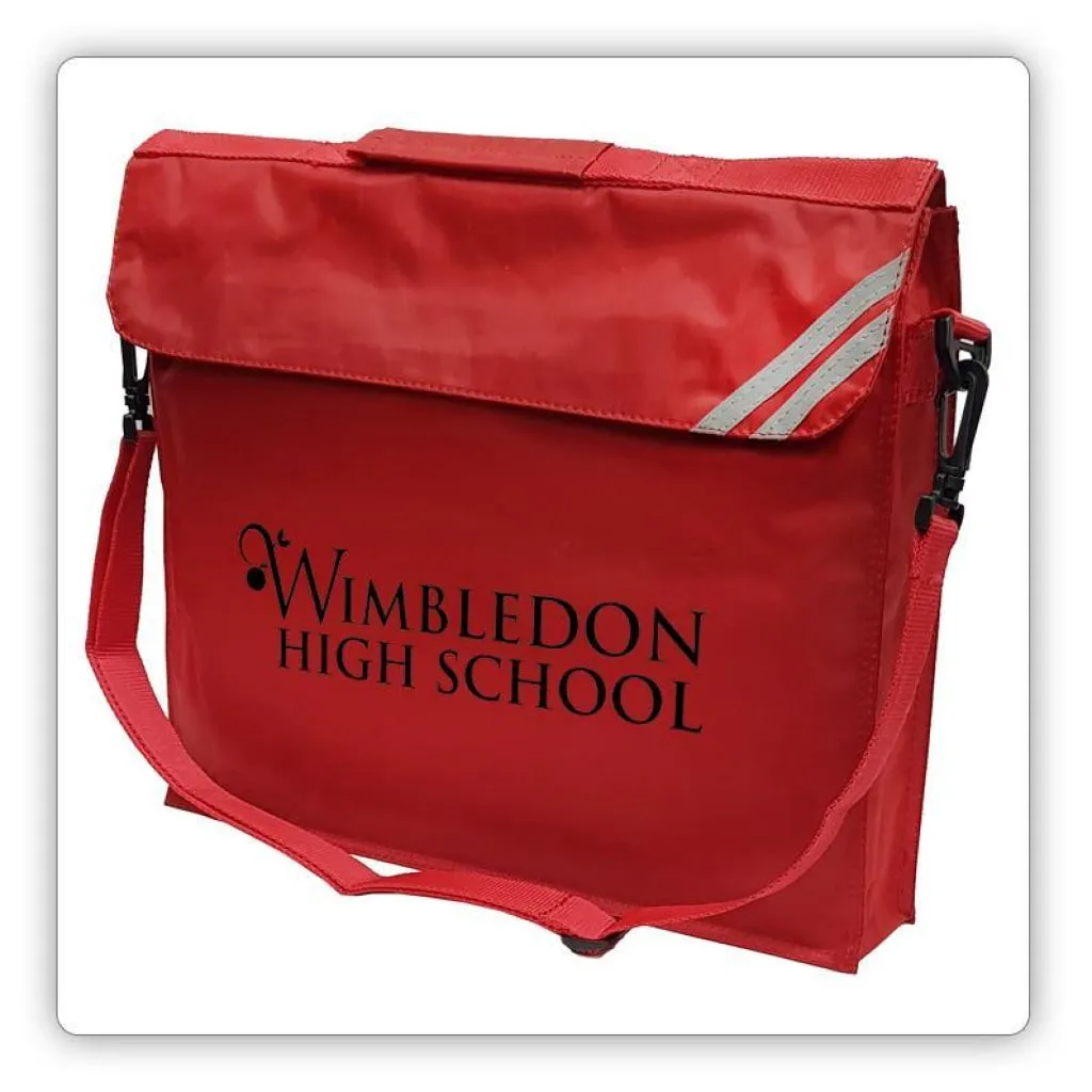 Expandable Book Bag with Strap & Contrast Panel  (2793)