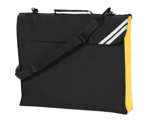 Expandable Book Bag with Strap & Contrast Panel  (2793)