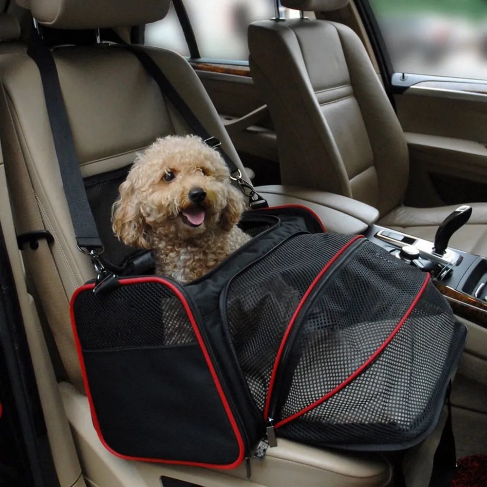Expandable Pet Dog Car Carrier Kennel