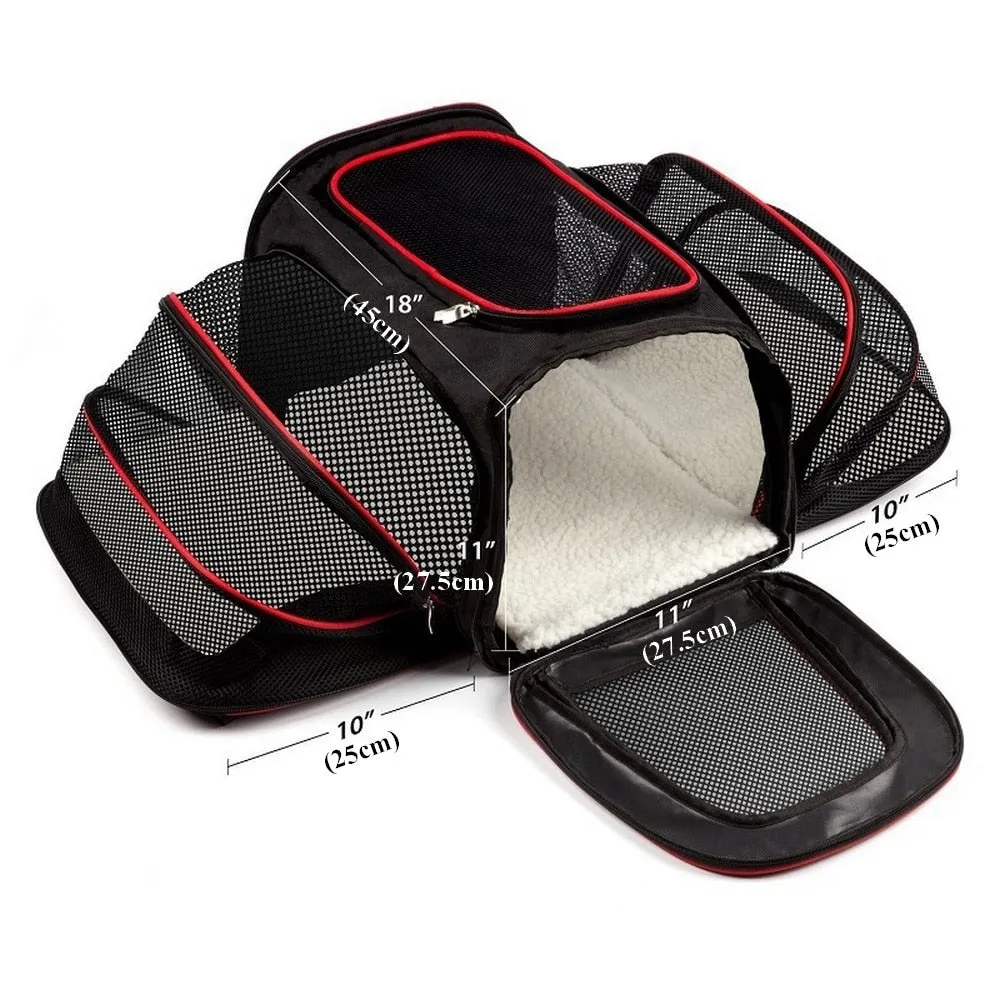 Expandable Pet Dog Car Carrier Kennel