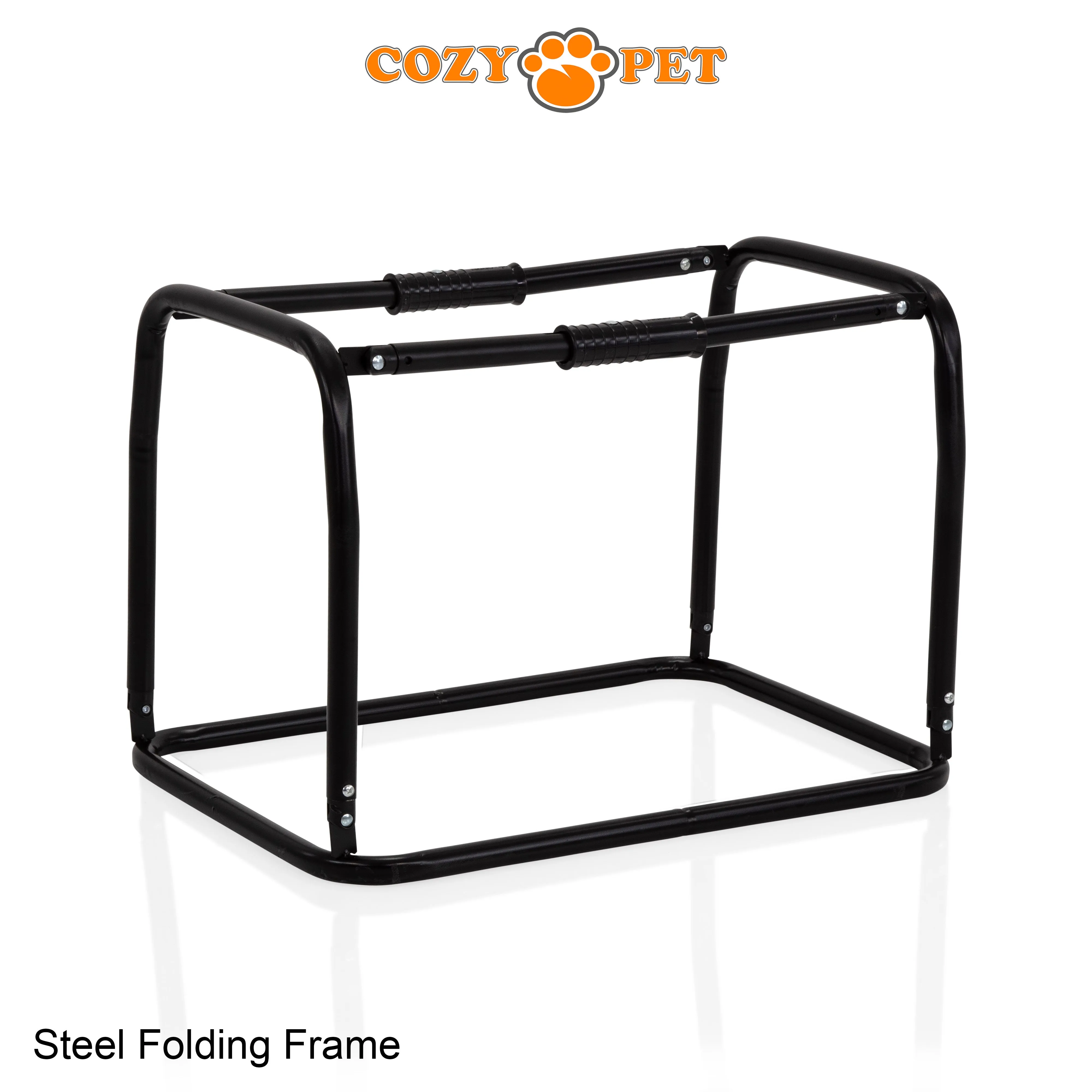 Fabric Dog Crate 70cm Grey by Cozy Pet Puppy Carrier Cat Travel Cage Rabbit Model: FDC-M-GR