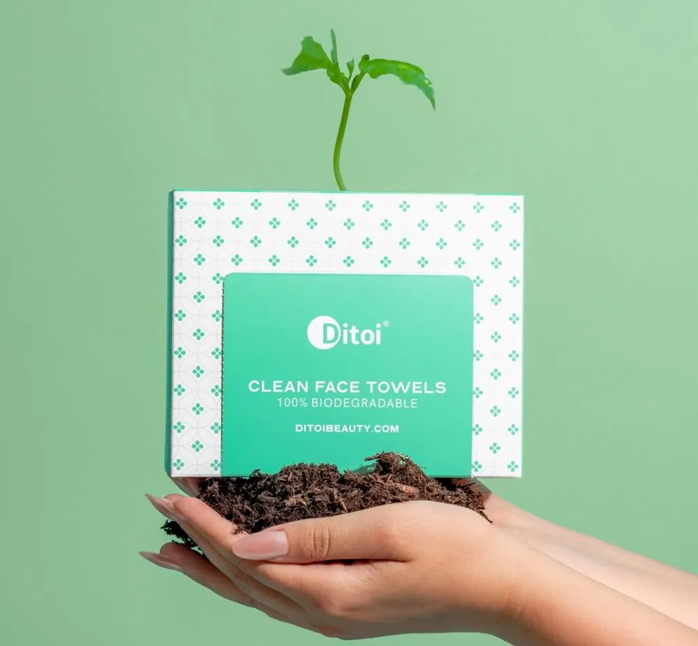 Face Towels, 10"×12" Disposable Face Towel, Face Towelettes XL, Ultra Soft Makeup Remover Dry Wipes, Thick Face Towel for Cleansing,100 Count (2 Pack)