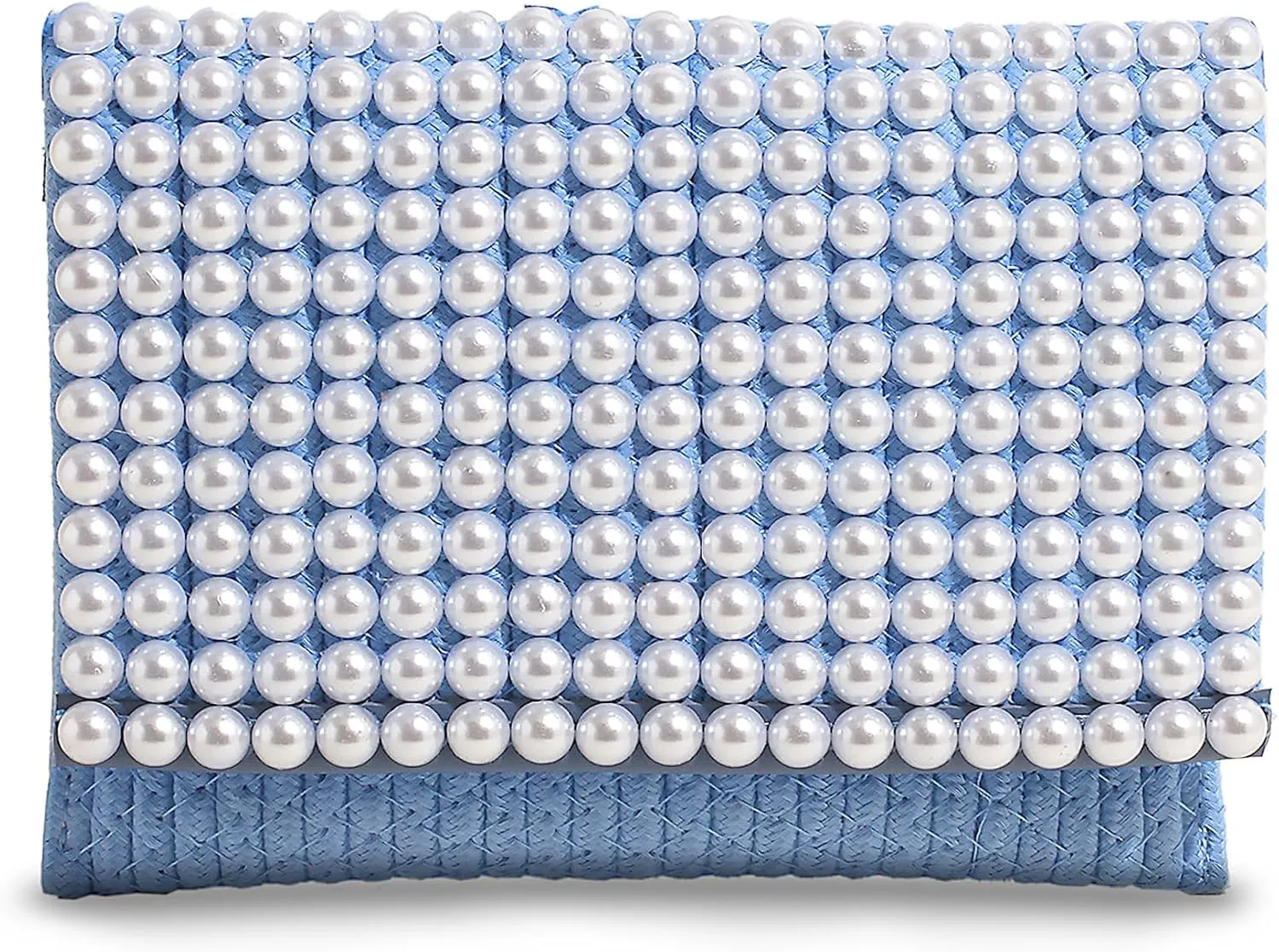 FALETO Small Flower Pearls Handwoven Handbag Crochet Crossbody Bags for women Bohemian Cotton Envelope Clutch Purse