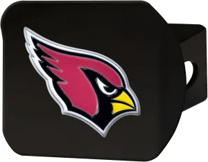 FANMATS - 22529 NFL Arizona Cardinals Metal Hitch Cover, Black, 2" Square Type III Hitch Cover