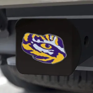 FANMATS 22636 LSU Tigers Black Metal Hitch Cover - 3D Color Emblem