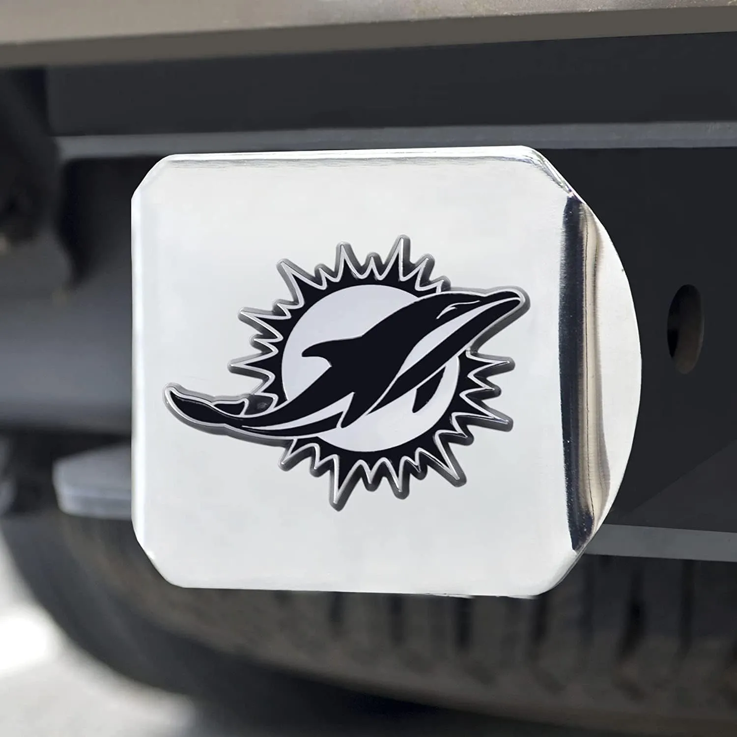 FANMATS NFL Unisex-Adult Chrome & Black Logo