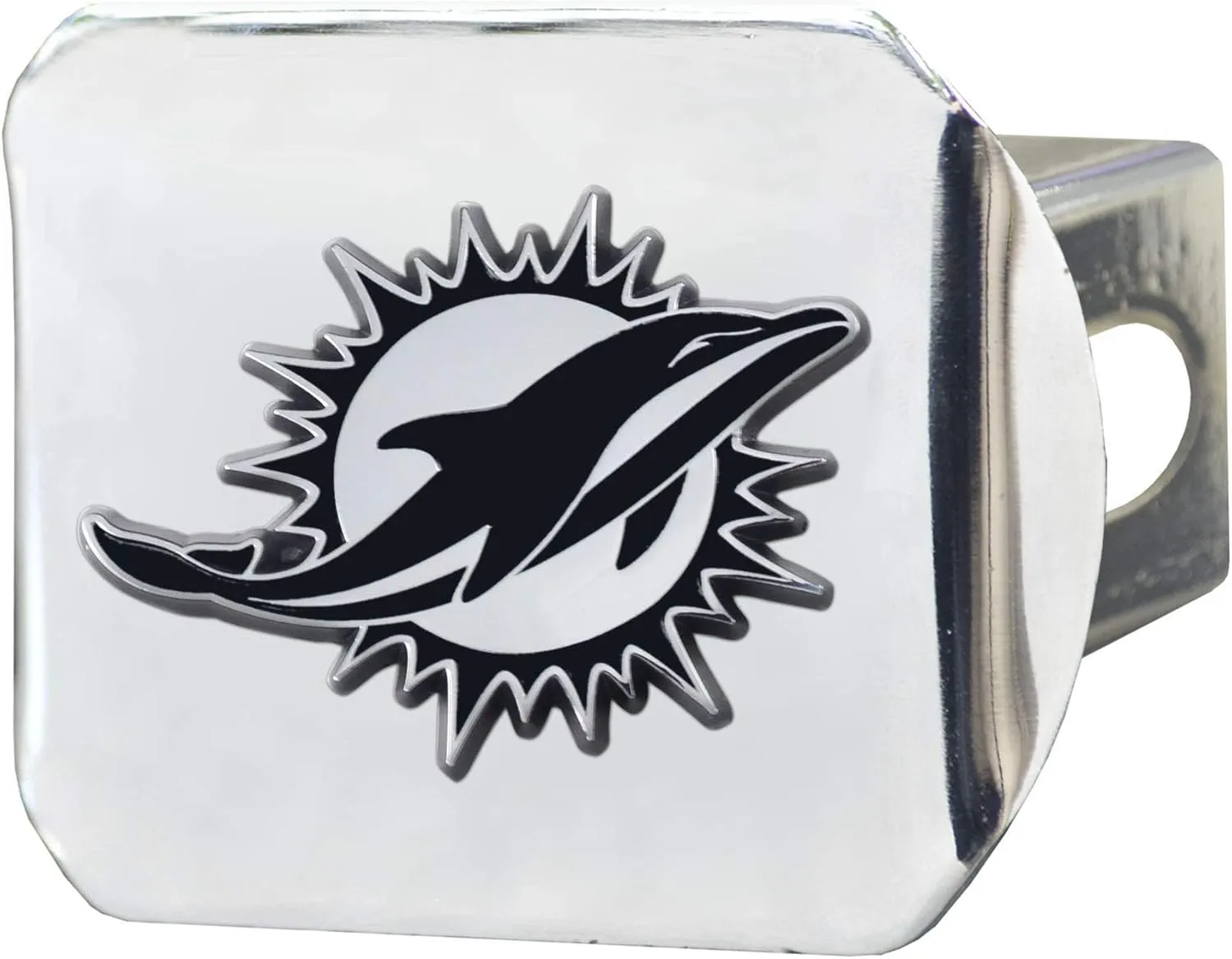 FANMATS NFL Unisex-Adult Chrome & Black Logo