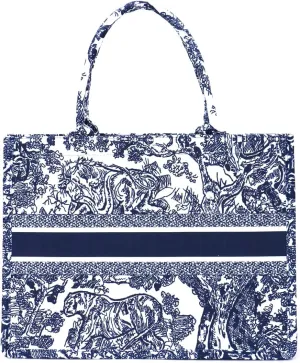 FENGJINRUHUA Fashion Luxury Tote Bag Cotton Linen Handbag Large Capacity Jacquard Retro Exquisite