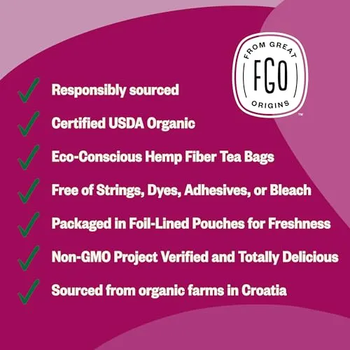 FGO Organic Milk Thistle Tea, 100 Count, Eco-Conscious Herbal Tea Bags, Resealable Bag, Caffeine Free, Packaging May Vary (Pack of 1)