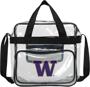 FOCO NCAA Team Logo Clear See Through Stadium High End Messenger Bag